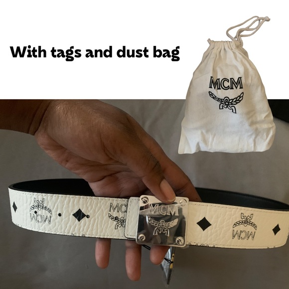 MCM REVERSIBLE M BELT